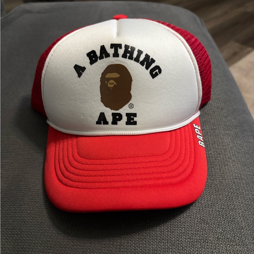 Bape Red and Black Mesh Cap